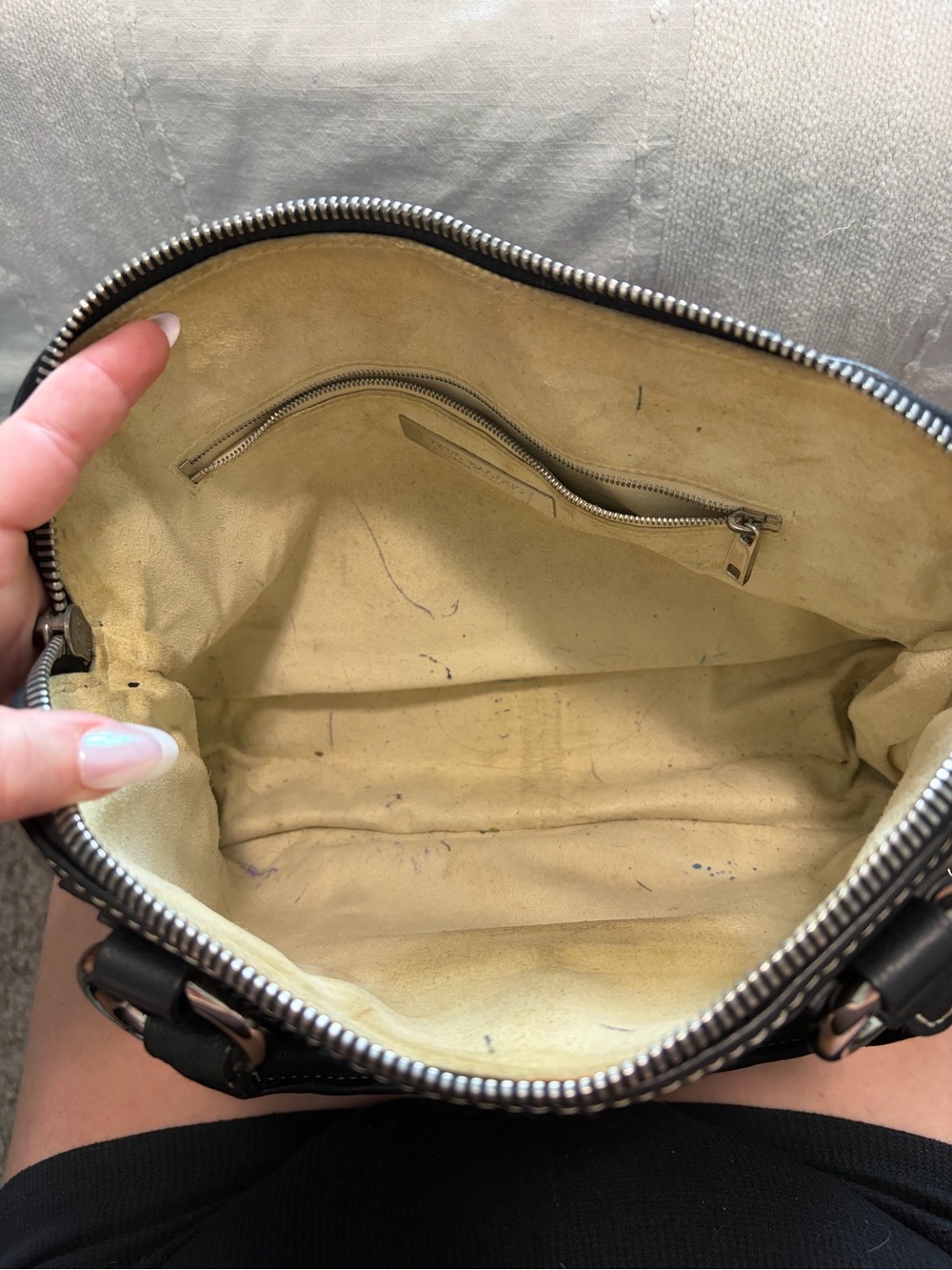 Marc Jacobs Black Leather Purse with Silver Hardware - Picture 6 of 8